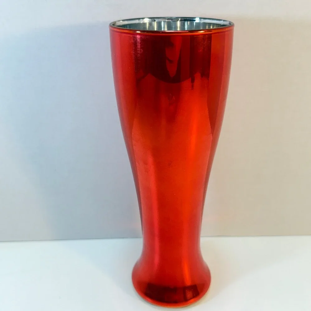 Cincinnati Bengals Pilsner Glass NFL Red Metallic Finish 20oz Duck House
